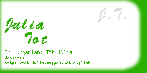 julia tot business card